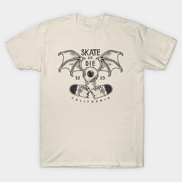 Skate or Die California 1993 T-Shirt by Weird Banana